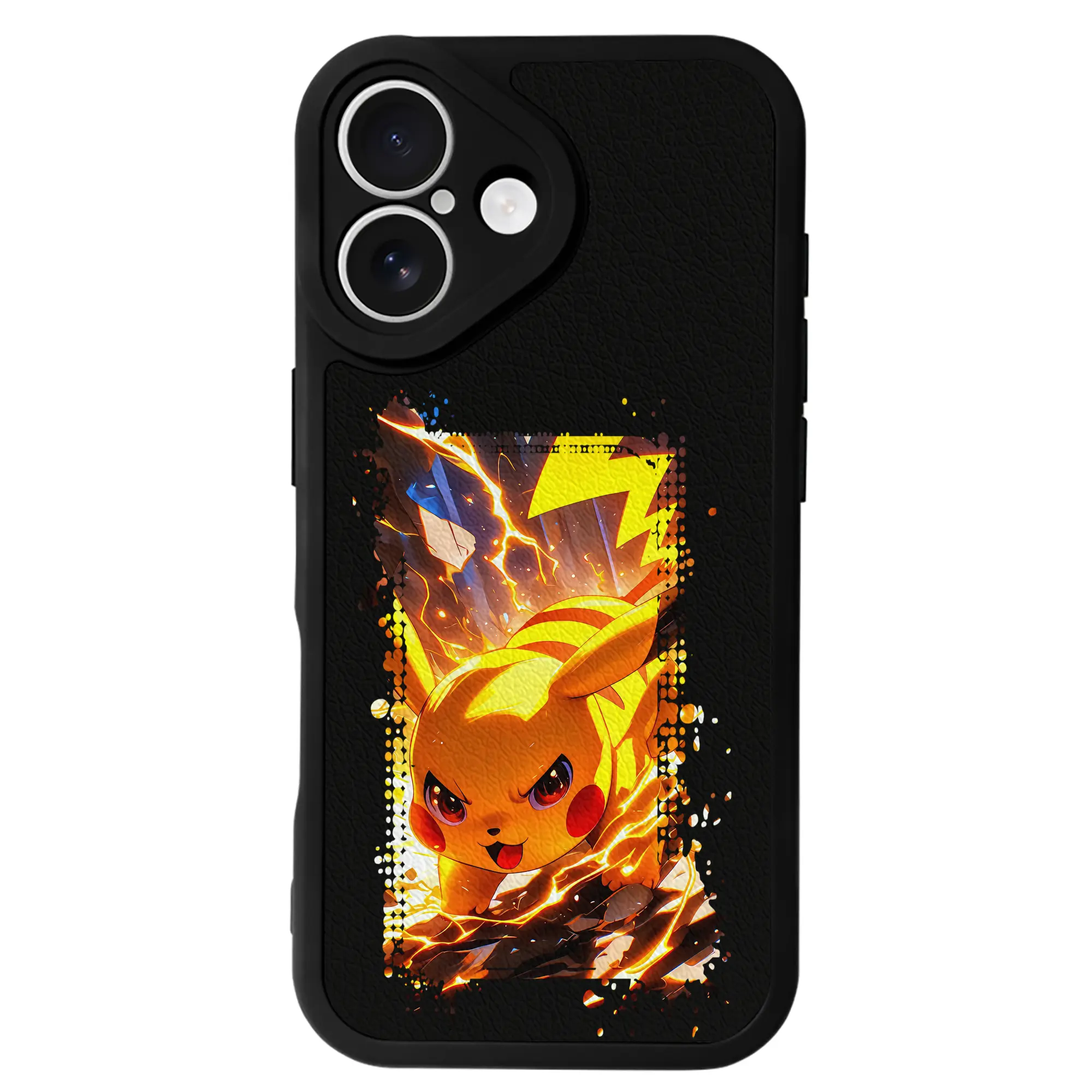 ポケモン グッズ,ピカチュウ - IPhone 16シリーズ対応 ・ シリコンスマホケース ・ レザー調 ・ 高精度フィット ・ 耐衝撃 ・ ワイヤレス充電対応 ・ 精密カット